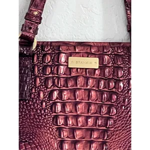 BRAHMIN RUBY MEDIUM ASHER SHOULDER BAG PURSE EMBER METALLIC TOTE thumbnail 2