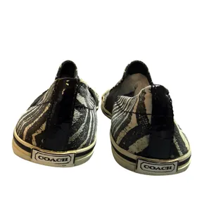 Coach Zebra Print Slip On Canvas Sneakers Women US Size 6.5 B Slip On Narrow‎ thumbnail 5