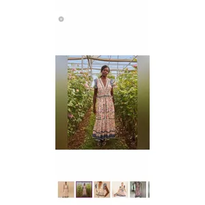FARM RIO Cream Superbloom Tapestry Maxi Dress Small thumbnail 2