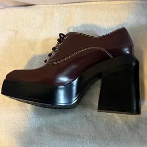 Gianni Bini Heels Platform Pumps Maroon/Burgandy size 10 thumbnail 9