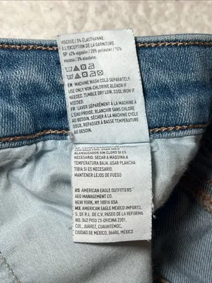 American Eagle Outfitters Highest Rise Jeggings in Blue Wash thumbnail 11