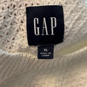 Gap Size XL Crewneck Textured Knit Sweater Jumper Creamy White Ivory thumbnail 3