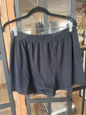 SKIMS Boyfriend boxer shorts loose lounge pajamas logo modal cotton onyx thumbnail 8