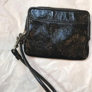 Coach Black Leather Wristlet thumbnail 3