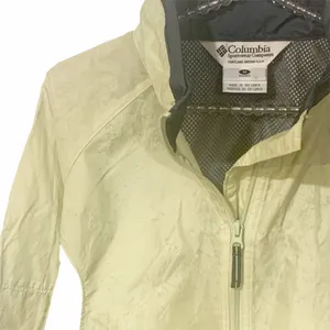Columbia Medium Green Lightweight Full Zip Windbreaker Nylon‎ Jacket thumbnail 2