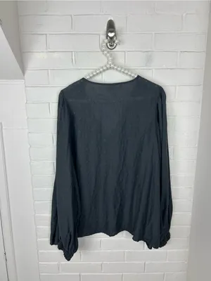 Old Navy Textured Long Sleeve Peasant Top Plus Size XXL thumbnail 9