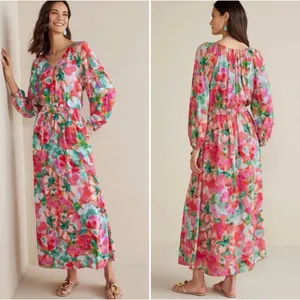 Soft Surroundings Women's Evalina Printed Maxi Dress Sz M‎ thumbnail 2