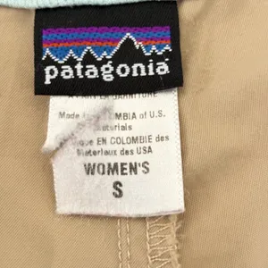 Patagonia Womens Hiking Cargo Shorts Tan‎ Khaki Size Small Adjustable Waist 8in thumbnail 7