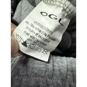 OGL Double Waistband Light Gray Jogger Sweatpants Women’s Size Medium thumbnail 7