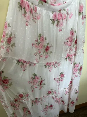 NEW Altar’d State White & Pink Floral Maxi Dress Size Small NWT thumbnail 7