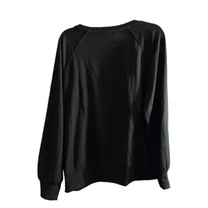 Cato Holly Jolly Sequin Christmas Sweatshirt Black Raglan Sleeve Large thumbnail 2