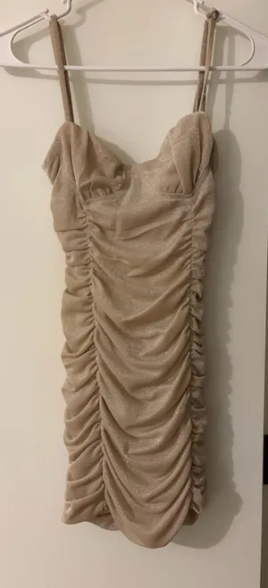Princess Polly Dress Gold Mini thumbnail 1