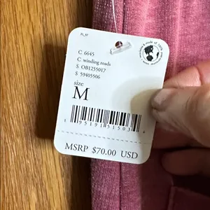 Intimately Free People Cozy All Day Harem Joggers Winding Road Mauve New W/ Tags thumbnail 7