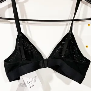 Calvin Klein Black Unlined Lace Triangle Bra‎ Size Medium NEW thumbnail 5