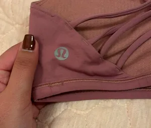 Lululemon Strappy Free to Be Sports Bra in Blush thumbnail 2