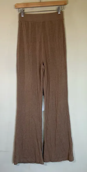 Risen Brown Wide Leg Lounge Pants Women's‎ Small Neutral thumbnail 1