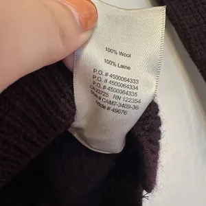 Aritzia Wilfred‎ Free XS Isabelli High Low Wool Waffle Knit Sweater Plum Purple thumbnail 4