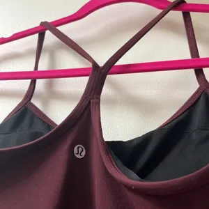 Lululemon | Power Y Tank Top Women's Size 10 Maroon Racerback thumbnail 3