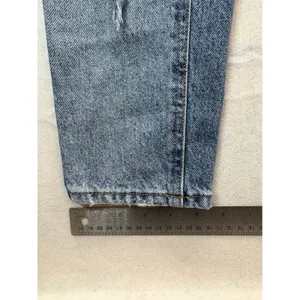 PacSun Ultra High Rise Slim Distressed Straight Leg Jeans Medium Wash 24" waist thumbnail 5
