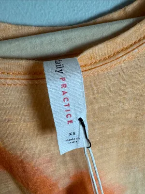 Daily Practice by Anthropologie Printed Asymmetrical Ruffle-Hem Dress NWT XS thumbnail 6