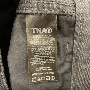 🌟Aritzia🌟 Tna Troop Cotton Cargo Pants Wide Leg Black Sz 4 thumbnail 7