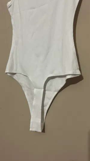 Le lis Extra small thong, bodysuit, NWT, White, ribbed thumbnail 4