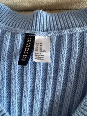 H&M oversized rib knit sweater vest thumbnail 2