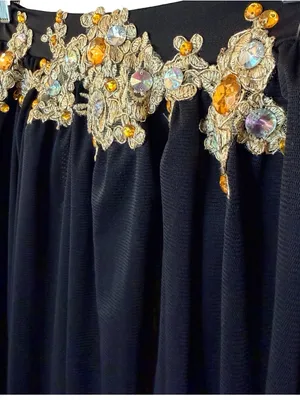 Beautiful Long Tulle Skirt – Gold Waist Detail | Size M 🖤 ✨ thumbnail 4