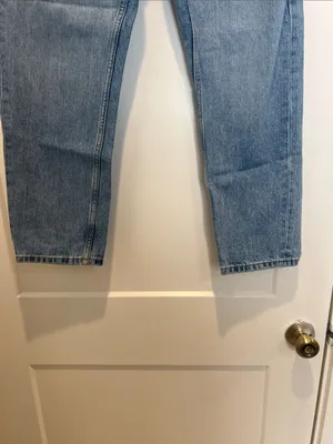 Everlane O-S Boyfriend Straight Light Blue Denim Jeans size 27. thumbnail 4
