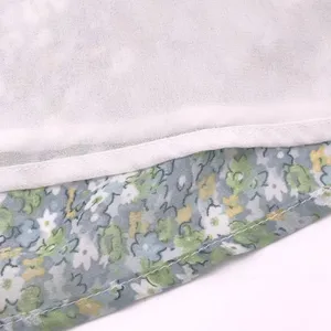 Floral Tiered Ruffle Top Women Medium Crochet Cottage Soft Girl‎ Fairy Prairie thumbnail 11