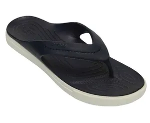 CROCS Citilane Dual Comfort Flip Flops Sandals Black White Size 9 Women / 7 Men thumbnail 1