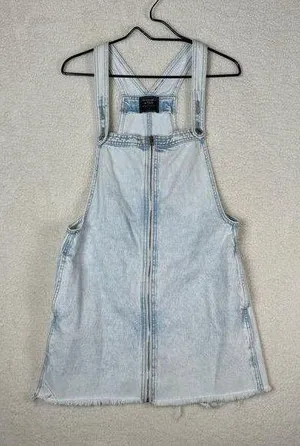 Abercrombie & Fitch Y2K Denim Jumper Overall Skirt Preppy thumbnail 1