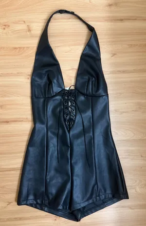 Urban Outfitters Leather Romper thumbnail 1
