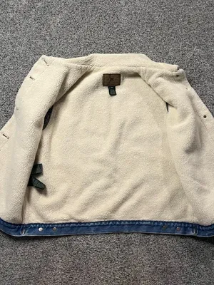 Vintage Lauren Jeans Co. Ralph Lauren Sherpa-lined denim vest thumbnail 5