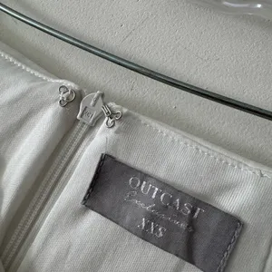 Outcast Ivory White Satin Cinched Draped Skirt Adjustable‎ thumbnail 9