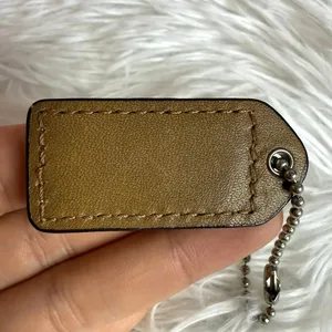 y2k 1.5" COACH Fob Bag Charm Hang tag Hangtag thumbnail 2