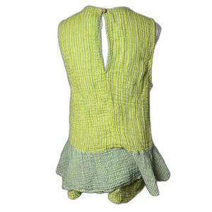 Free People Annabelle Set 100% Cotton Size Medium Yellow Stripes NWOT thumbnail 7