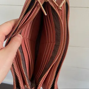 Matt & Nat Triple 3 Zip Vegan Leather Crossbody Bag thumbnail 10