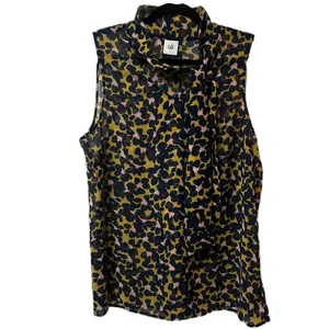 Cabi‎ By Anthropologie Flynn Floral Tie Top Size Large thumbnail 12