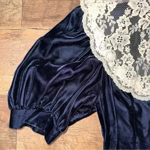 Vintage Jessica McClintock Gunne Sax Velvet Dress thumbnail 6