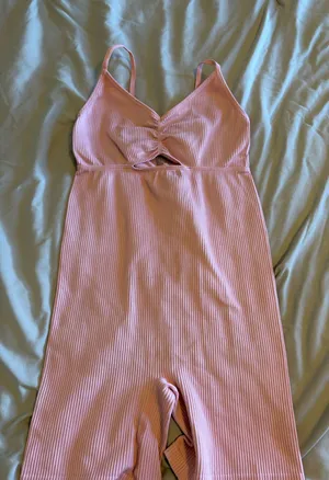 Pink One Piece Workout Outfit thumbnail 1