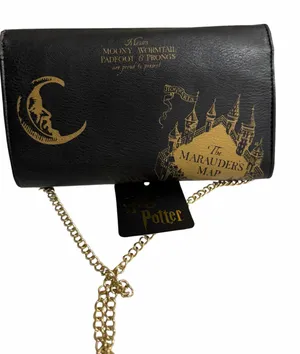 Poppie Jones Gray Textured Foldover Clutch Silver Chain NWT thumbnail 1