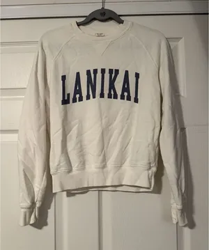 Lanikai‎ John Galt Brandy Melville White Coastal Beach Sweater thumbnail 1
