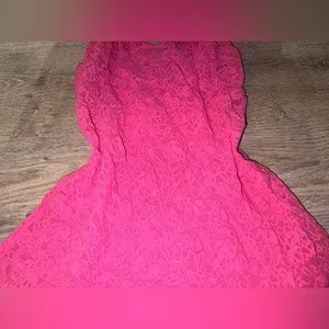 Victoria’s Secret RARE Y2K HOT PINK LACE Mini Lingerie Dress Large thumbnail 4