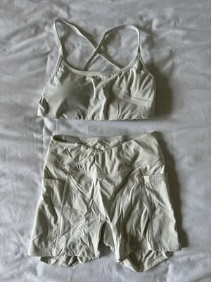 Amazon sports bra and shorts workout set thumbnail 1