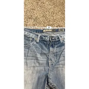 BKE Tyler Straight Light Wash Cut Off Denim Shorts Womens 36R Blue Frayed Hem‎ thumbnail 7