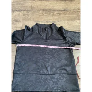 EUC Womens Spyder Active long sleeve 1/4 quarter zip cropped‎ camo black size L thumbnail 6