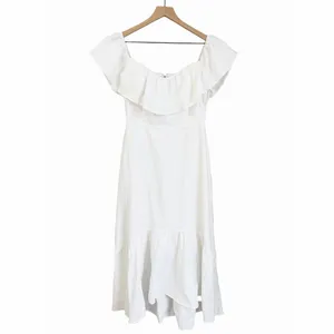 Reformation Baela Linen Dress White Size 8 NWT thumbnail 2
