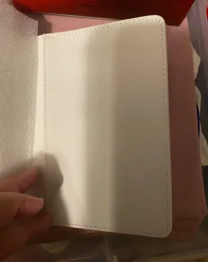 NEW Mrs. passport wallet white with embroidered letters. thumbnail 3