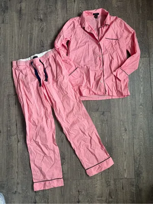 J. Crew Vintage Pajama Set- Cool Pink- Size XS thumbnail 3